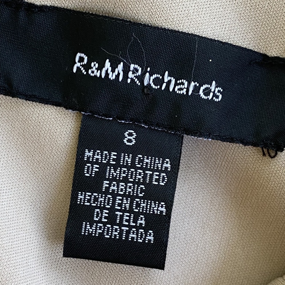 R&M Richards Womens Lace Maxi Evening Dress Gown Size 8 Mother of the Bride Gala - Picture 7 of 12